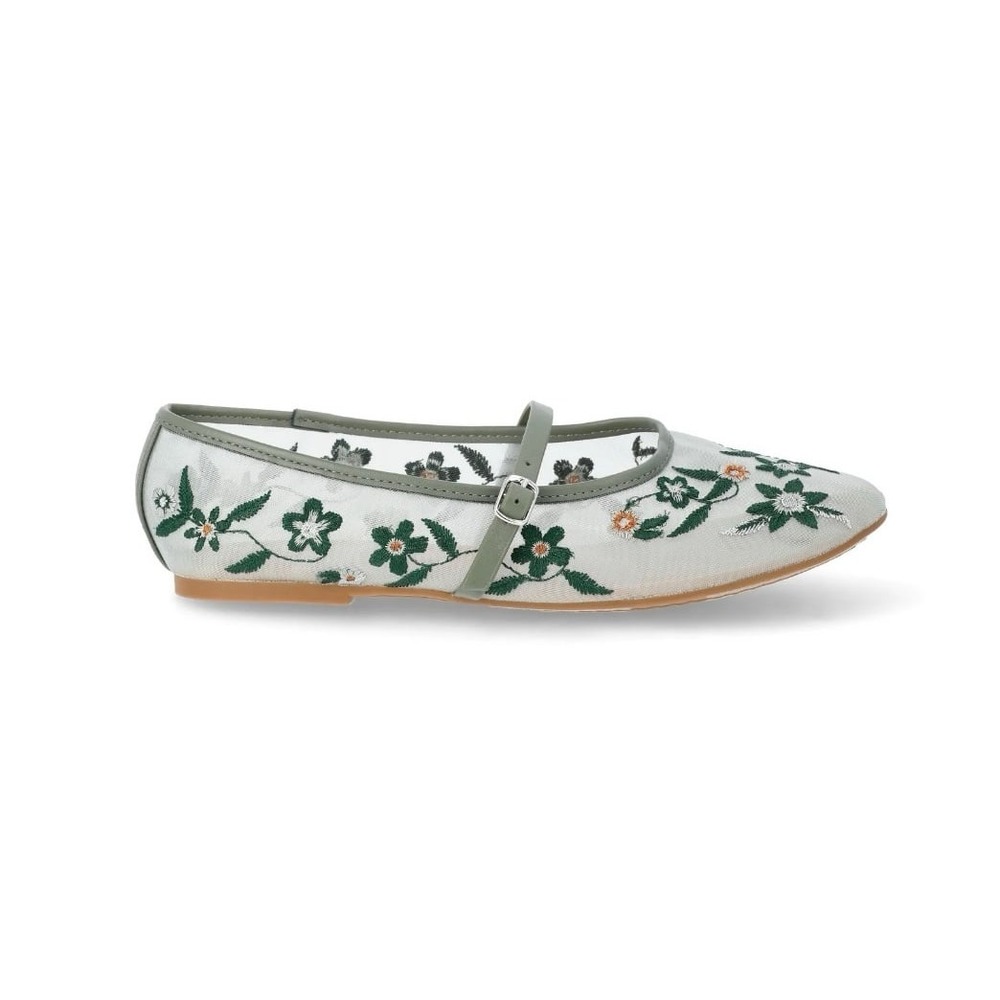 Floral Mesh Mary Jane's - Picture 2 of 5